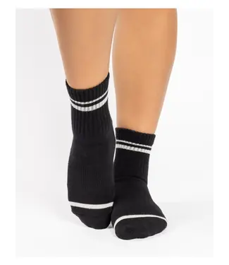 Varsity Ankle Grip Sock- Black