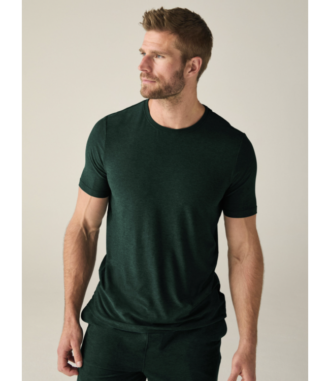 Always Beyond Crew Tee 2.0- Dark Spruce Green Heather