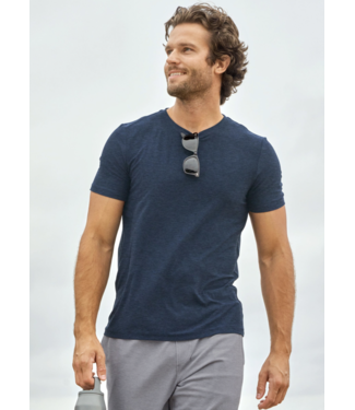Beyond Yoga Always Beyond Crew Tee 2.0- Nocturnal Navy