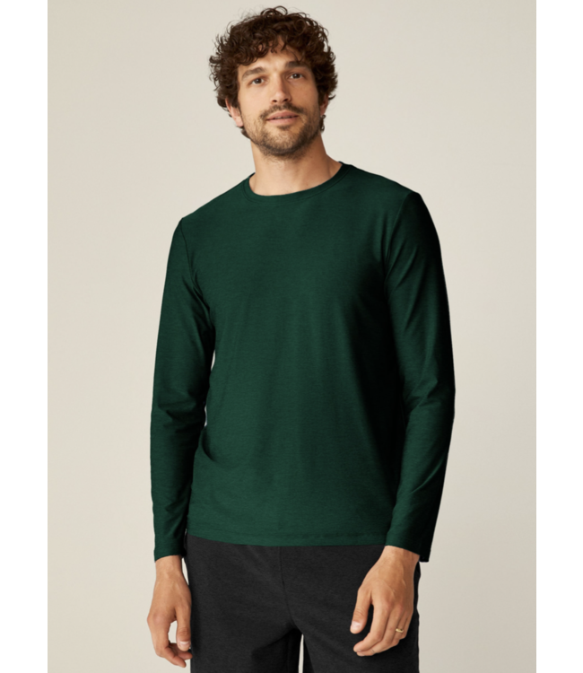Always Beyond Long Sleeve Crew 2.0- Dark Spruce Green Heather