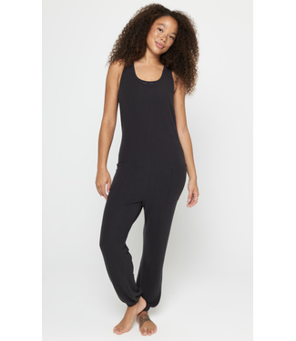 Spiritual Gangster Leah Jumpsuit- Black