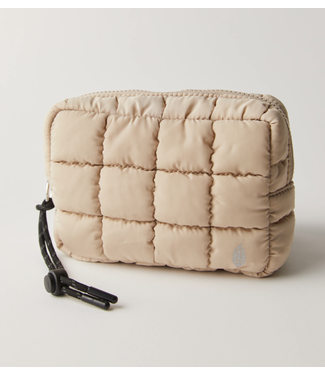 Free People Quilted Mini Case- Off White