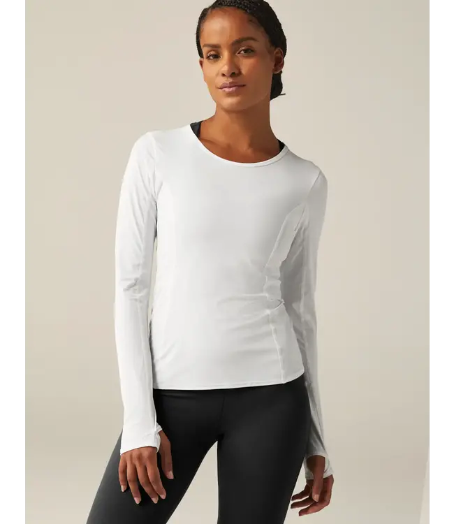 Powerbeyond Lite Airshield Long Sleeve Top- Lunar White