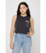 SG Bolt Callie Crop Tank- Vintage Black
