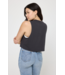 SG Bolt Callie Crop Tank- Vintage Black