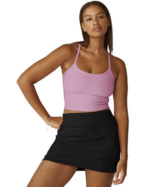 Beyond Yoga Spacedye Slim Racerback Cropped Tank- Pink Haze Heather