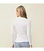Supimafine Rib Long Sleeve Crew- White