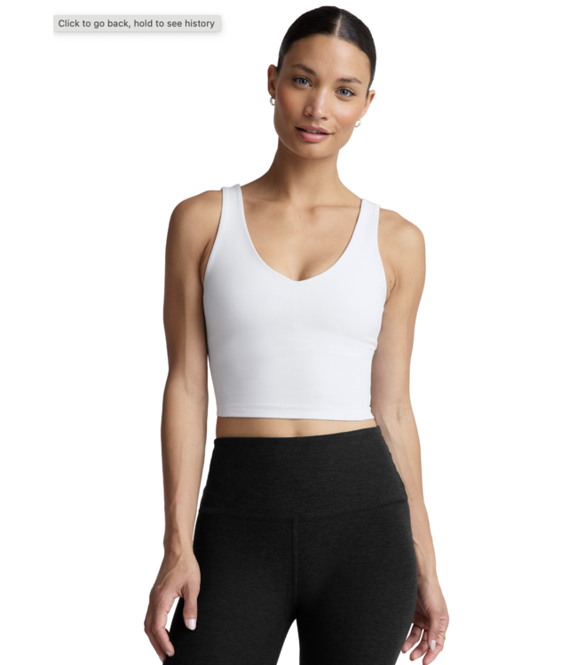 Spacedye Good Day Cropped Tank- Cloud White