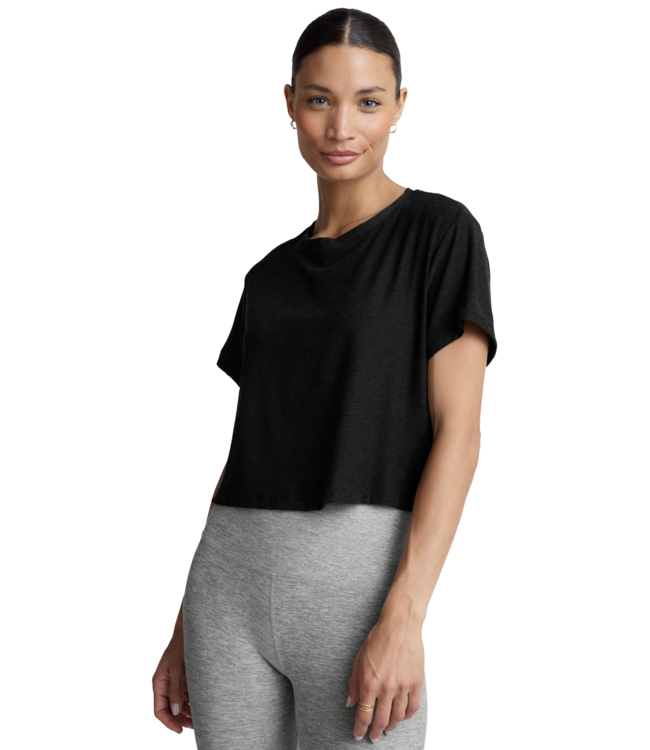 Featherweight Supreme Cropped Tee- Darkest Knight