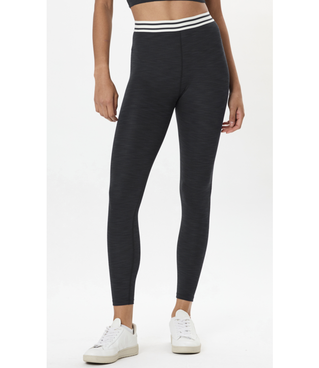 Bailey High Waist Active Rib 7/8- Heather Graphite