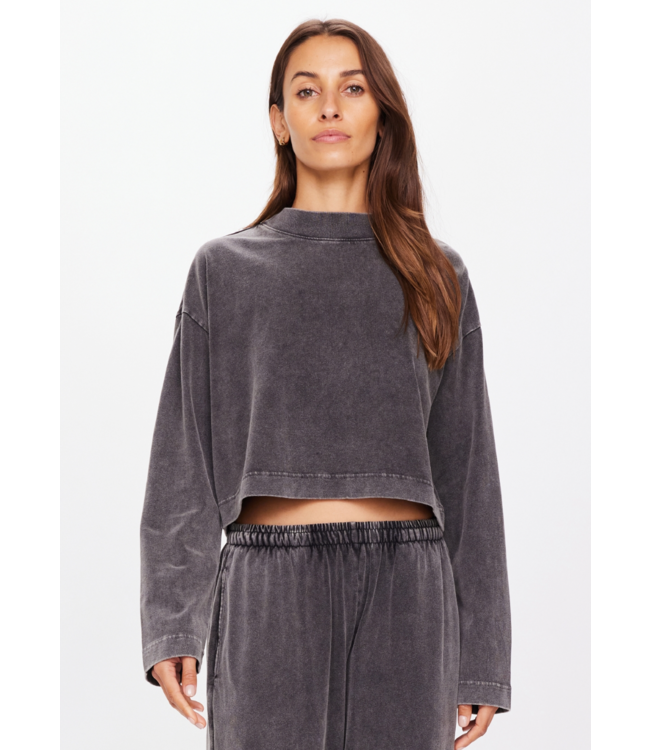 Soho Cropped Long Sleeve- Grey