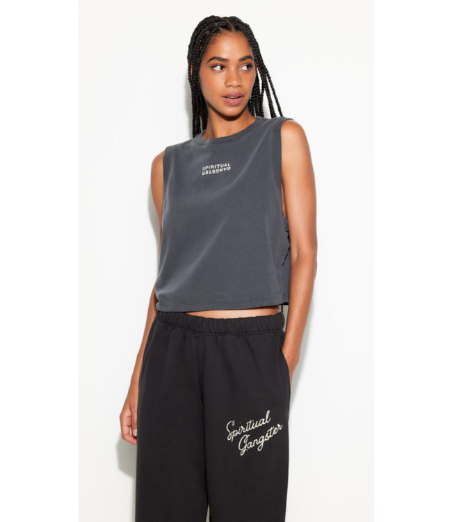 SG Logo Doheny Crop Tank- Ash