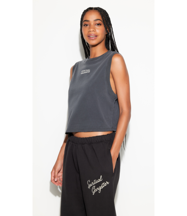 SG Logo Doheny Crop Tank- Ash