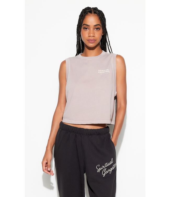 SGLA Doheny Crop Tank- Moon Rock