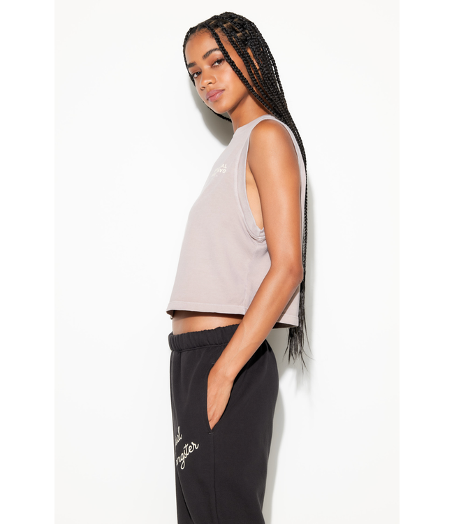 SGLA Doheny Crop Tank- Moon Rock