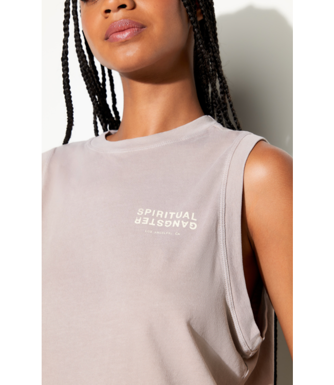 SGLA Doheny Crop Tank- Moon Rock