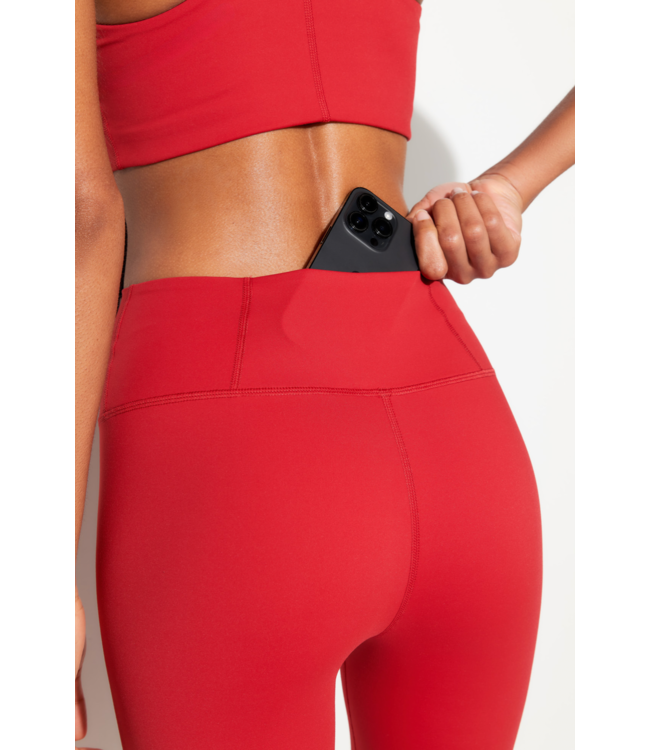 Lotus 7/8 Legging- Red Heart