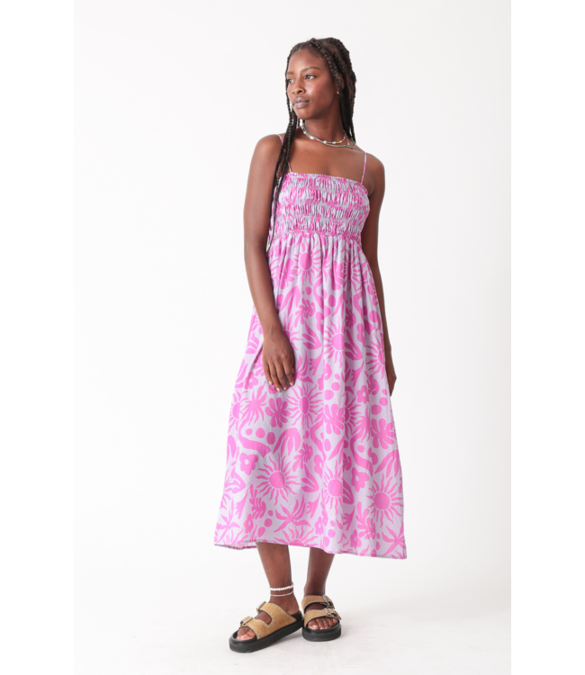Camilla Dress-Sun Graphic- Bloom
