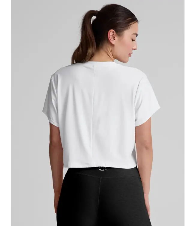 Featherweight Supreme Cropped Tee- Cloud White