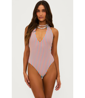 Beach Riot Frida One Piece- Petal Stripes