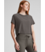 Featherweight Supreme Cropped Tee- True Gray Heather
