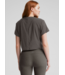 Featherweight Supreme Cropped Tee- True Gray Heather