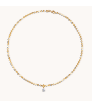 Alexa Leigh Mini Power Necklace 16"- Yellow Gold