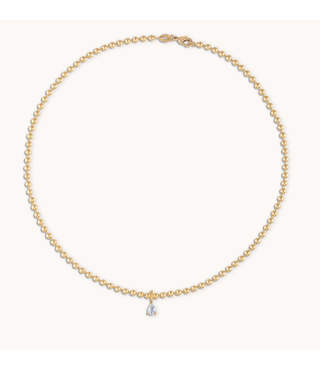 Mini Power Necklace 16"- Yellow Gold