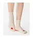 Love Ankle Grip Sock- Ivory