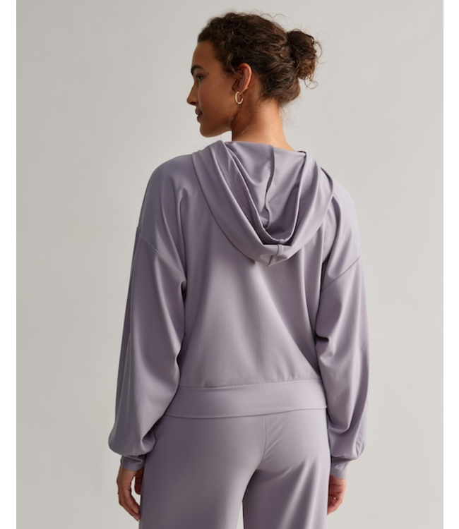 Ripple Hoodie- Grey Silver