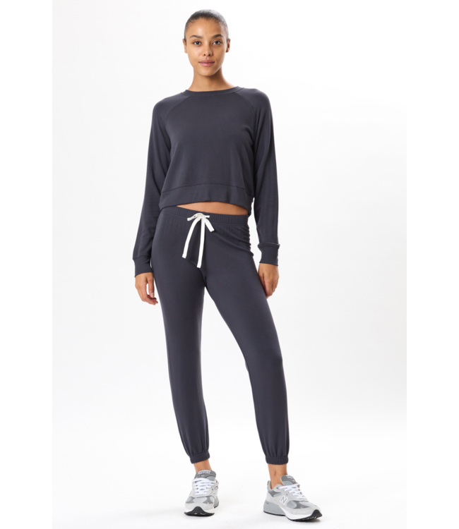 Sonja Fleece Sweatpant- Graphite