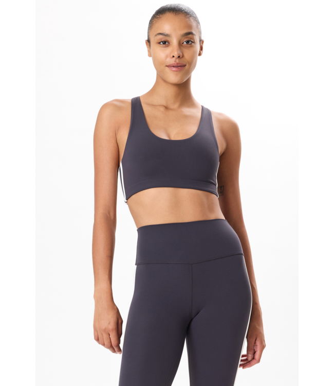 Ella Airweight Bra- Graphite/White