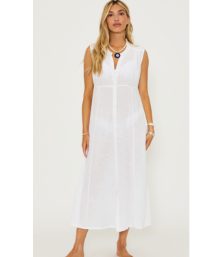 Beach Riot Sandra Dress- White Linen