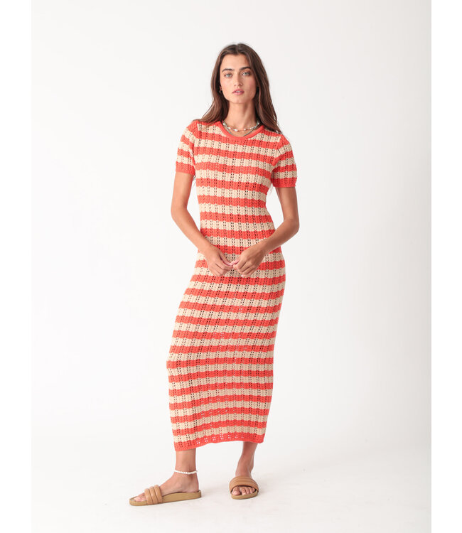Lina Dress- Crochet Cherry