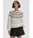 Padbury Pointelle Knit Sweater- Egret