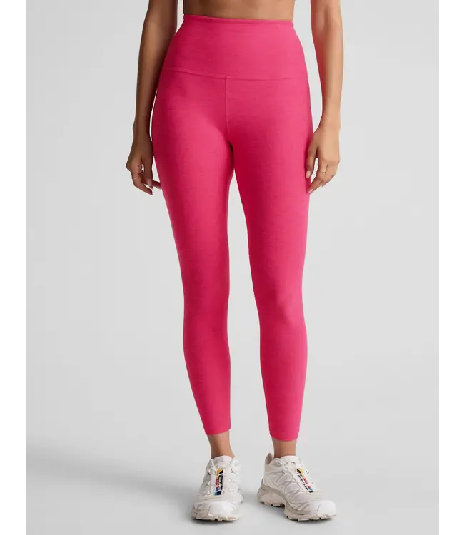 Spacedye Caught In The Midi HW Legging- Vivid Pink Heather