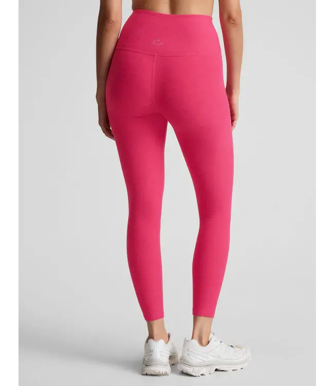 Spacedye Caught In The Midi HW Legging- Vivid Pink Heather