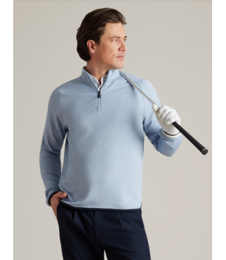 Rhone Apparel Founders Golf 1/4 Zip- Arctic Blue/True Navy