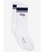 Lamar Club Stripe Sock- White/Blue Nights