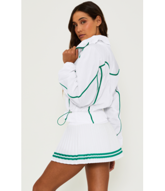 Beach Riot Casen Jacket- Courtside White
