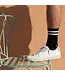 Organic Cotton Tennis Sport Socks- Black & White