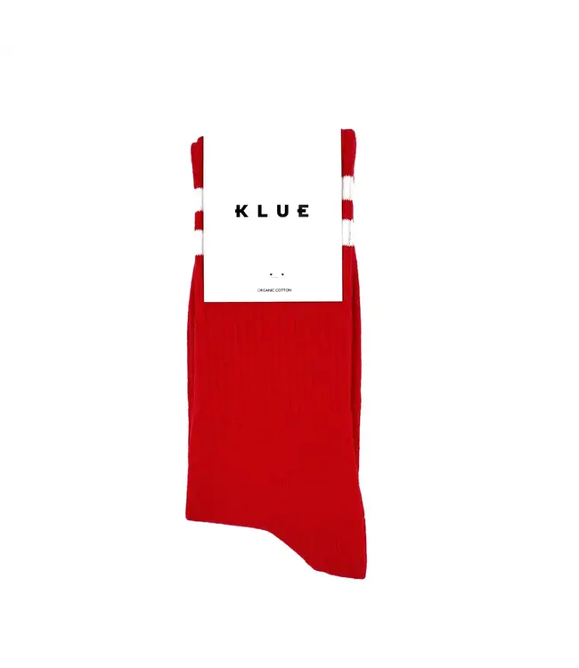 Organic Cotton Tennis Sport Socks- Red & White