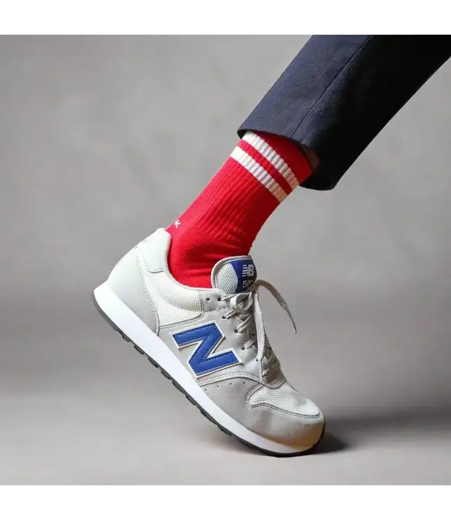 Organic Cotton Tennis Sport Socks- Red & White