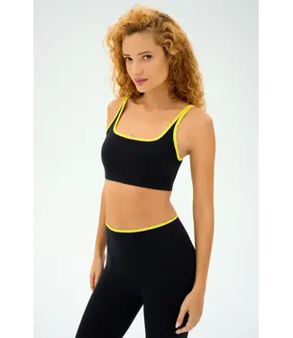 Splits59 Cait Rigor Bra- Black/Chartreuse