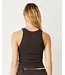 Crop Ultimate Tank- Washed Black