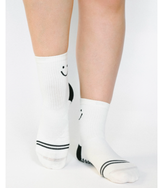 faire Happy Ankle Runner Sock- White