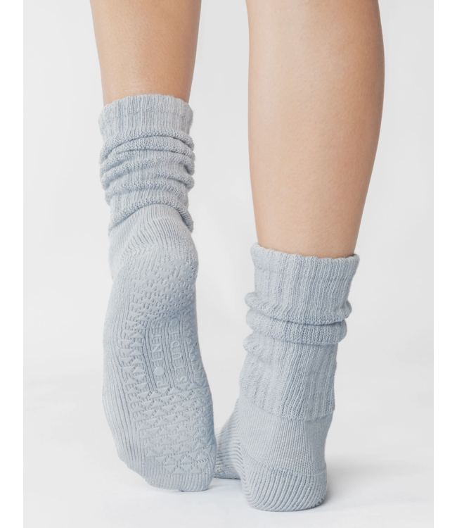 Slouch Crew Grip Sock- Sky