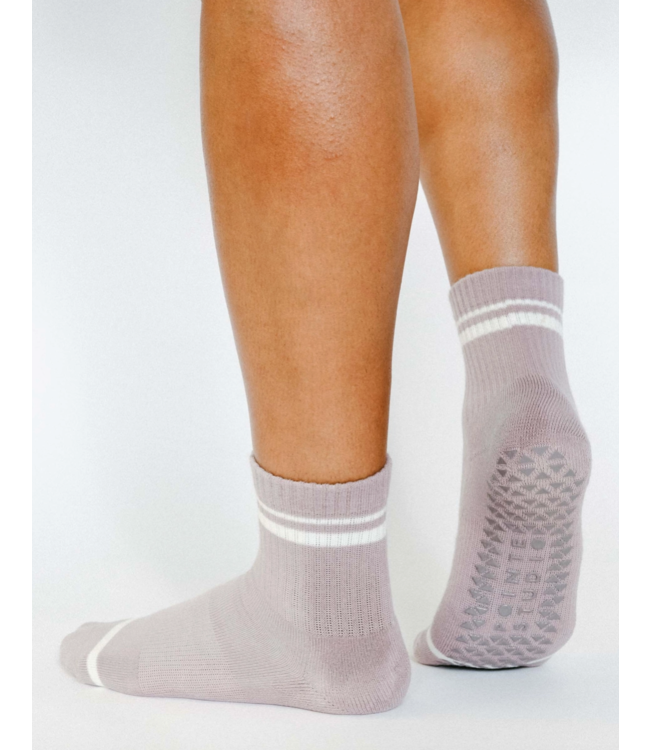 Varsity Ankle Grip Sock- Grey