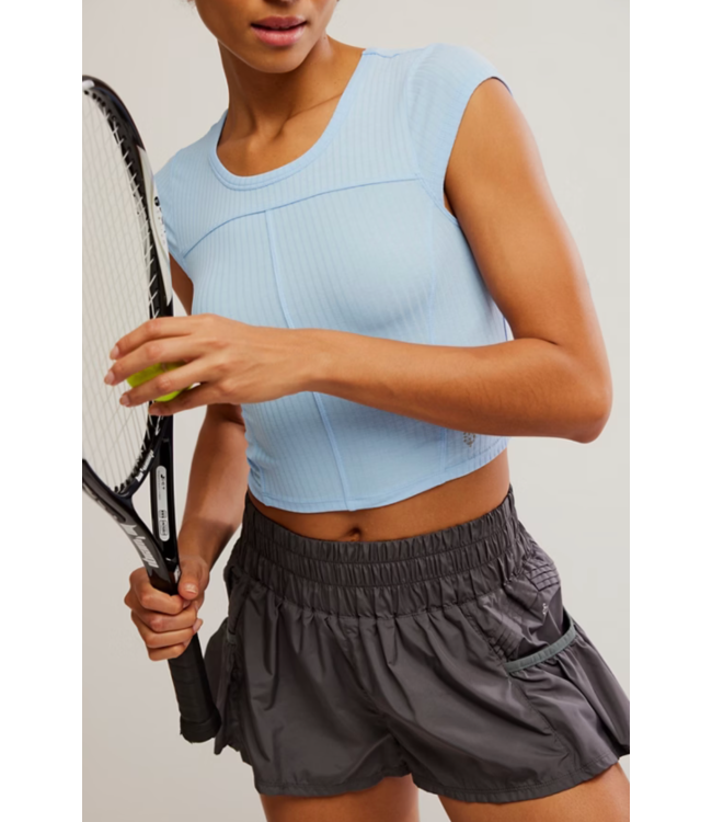 Tempo Ribbed Baby Tee- High Dive