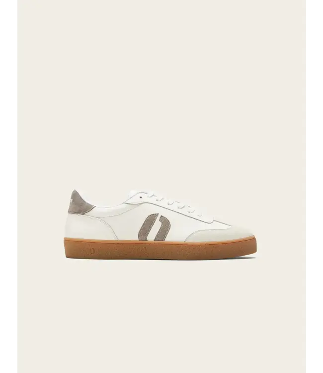 Pablo Low Top Trainers- White/Grey